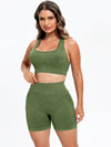 Scoop Neck Wide Strap Active Set