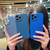 Phone Case For IPhone X XR XS 11 12 13 14 Pro Max 7 8 Plus Contracted Pure Color Shockproof Liquid Silicone Soft Back Cover