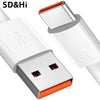 1pc 2 Meter 6A 66W USB Type-c Super Fast Charge Cable Other Consumer Electronics