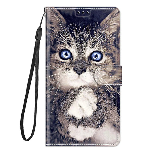 Etui Flip Leather Phone Cases For Samsung Galaxy S22 Ultra S21 Plus S20 FE S10 S9 S8 S7 Luxury Flower Pattern Wallet Cover Etui